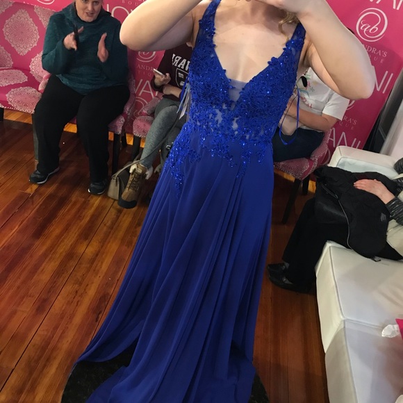 Royal Blue Prom Dress - Picture 2 of 4